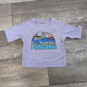 Patagonia Capilene Cool Short Sleeve Tee - Purple 6-9 months infant